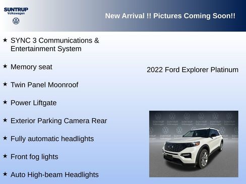 Used 2022 Ford Explorer Platinum w/ Equipment Group 601A image 12