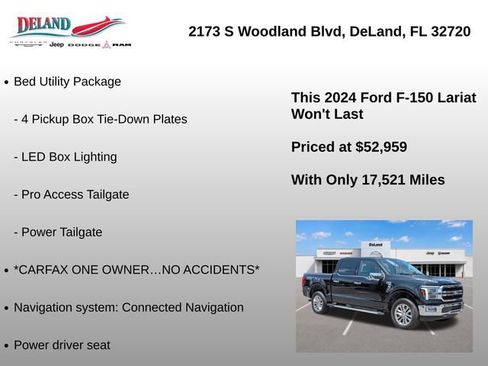 Used 2024 Ford F150 Lariat w/ Bed Utility Package AWD/4WD image 15