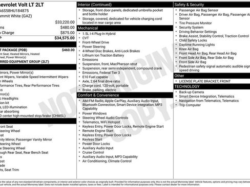 Used 2017 Chevrolet Volt LT w/ Comfort Package FWD image 2