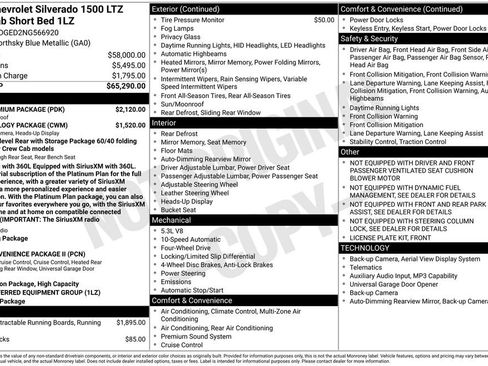Used 2022 Chevrolet Silverado 1500 LTZ w/ LTZ Premium Package AWD/4WD image 30