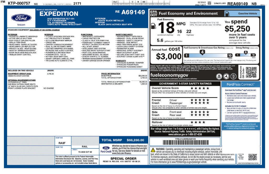 Certified 2024 Ford Expedition XLT AWD/4WD image 14