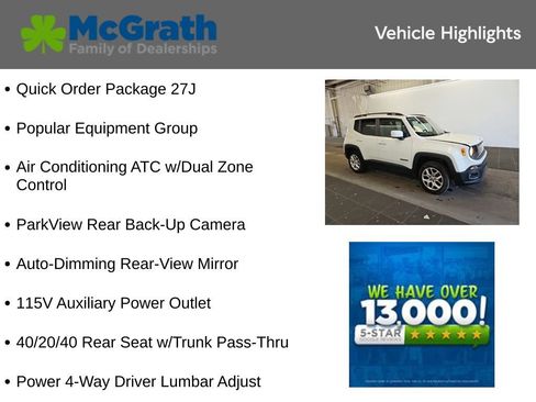 Used 2017 Jeep Renegade Latitude w/ Popular Equipment Group AWD/4WD image 6