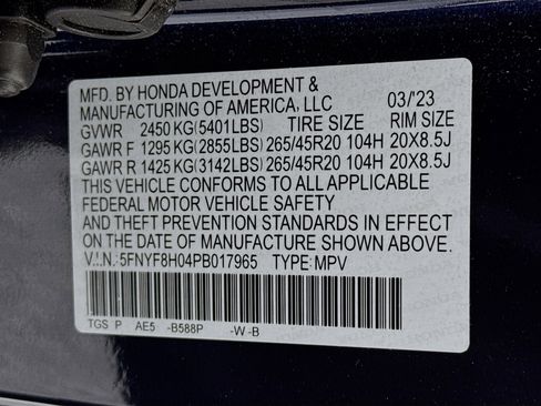 Certified 2023 Honda Passport Elite image 33