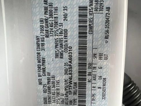 Used 2025 Ford F150 Tremor w/ Equipment Group 402A High image 56