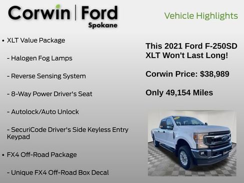 Used 2021 Ford F250 XLT w/ XLT Value Package image 7