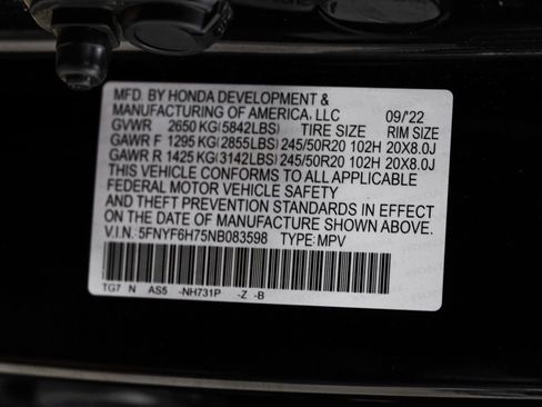 Used 2022 Honda Pilot Black Edition image 65