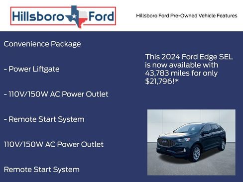 Used 2024 Ford Edge SEL w/ Convenience Package image 7