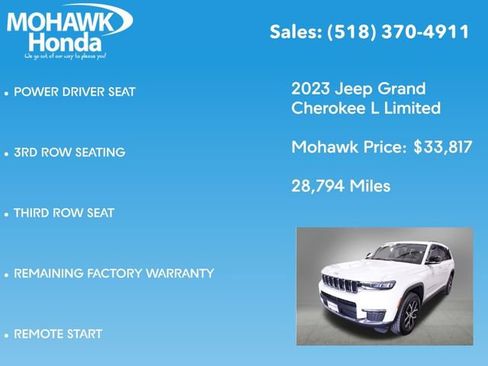 Used 2023 Jeep Grand Cherokee L Limited w/ Trailer Tow Group (B) image 14