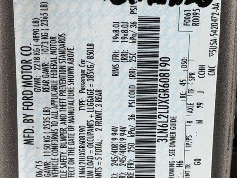 Used 2016 Lincoln MKZ Hybrid w/ Equipment Group 600A Reserve image 13