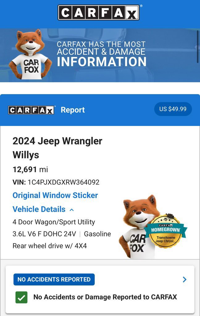 Used 2024 Jeep Wrangler Unlimited Sport AWD/4WD image 5