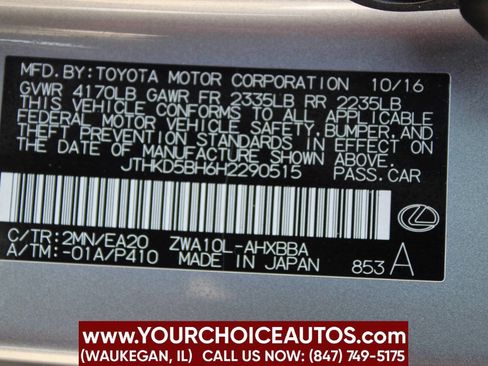 Used 2017 Lexus CT 200h image 30