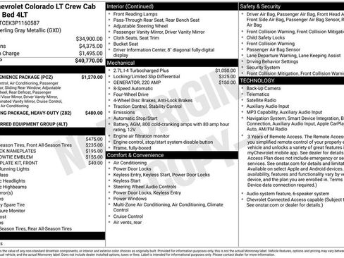 Certified 2023 Chevrolet Colorado LT w/ LT Convenience Package AWD/4WD image 41