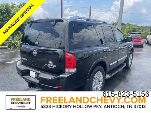 Used 2015 Nissan Armada Platinum w/ 2nd Row Captain Seat Package AWD/4WD image 3