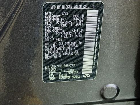 Certified 2023 INFINITI QX80 Sensory w/ Cargo Package image 45