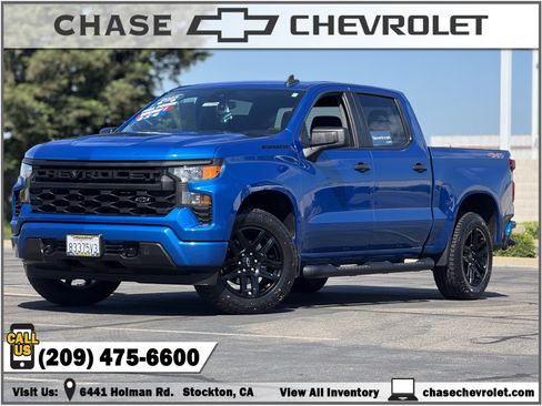 Used 2023 Chevrolet Silverado 1500 Custom w/ LPO, Dark Essentials Package AWD/4WD image 1