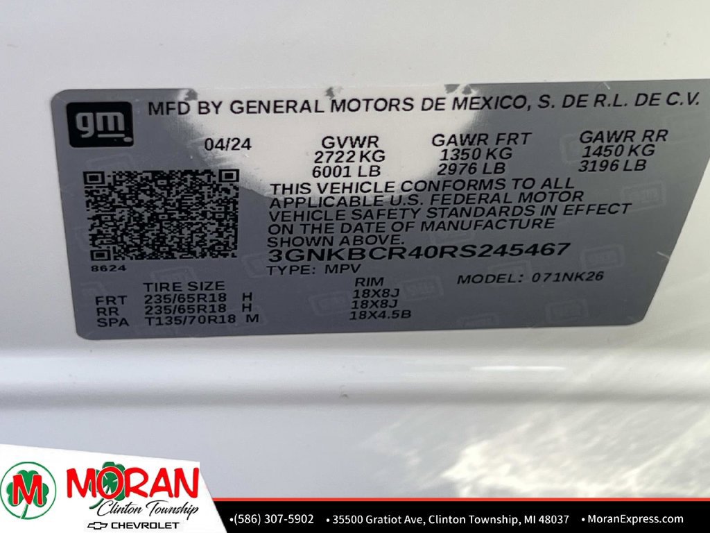 Certified 2024 Chevrolet Blazer LT w/ Convenience Package FWD image 19