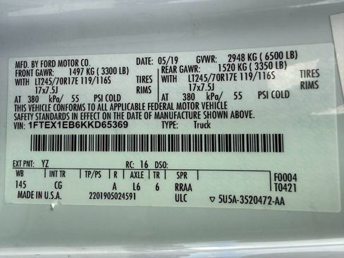 Used 2019 Ford F150 XL w/ Equipment Group 101A Mid image 44