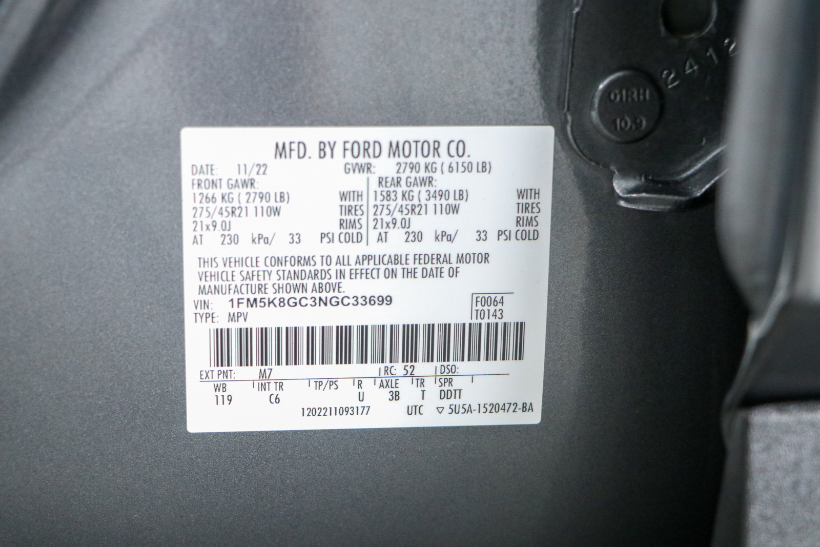 Used 2022 Ford Explorer ST w/ Equipment Group 401A AWD/4WD image 37