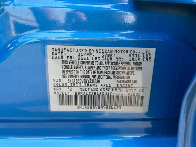 Used 2022 Nissan Sentra SR w/ SR Premium Package FWD image 17