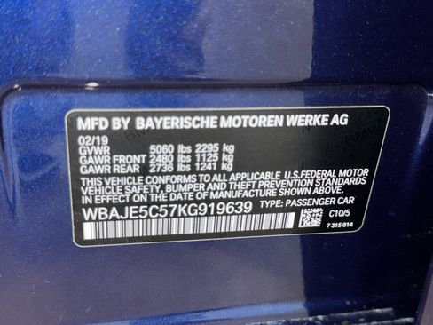 Used 2019 BMW 540i image 38