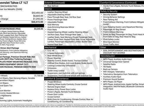 Used 2017 Chevrolet Tahoe LT w/ Texas Edition Package RWD image 31