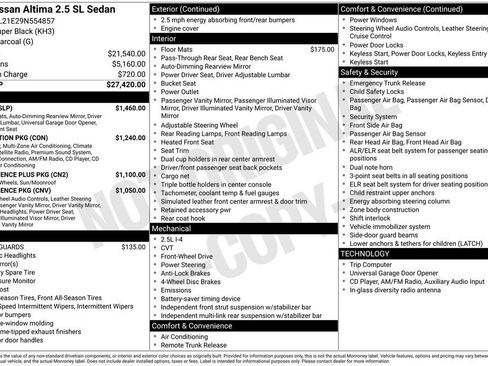 Used 2009 Nissan Altima 2.5 SL w/ SL Pkg FWD image 2