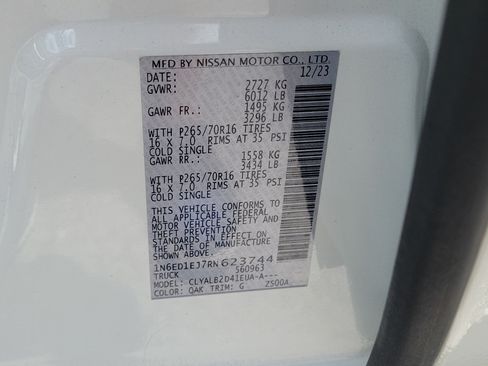Certified 2024 Nissan Frontier SV w/ Technology Package RWD image 23