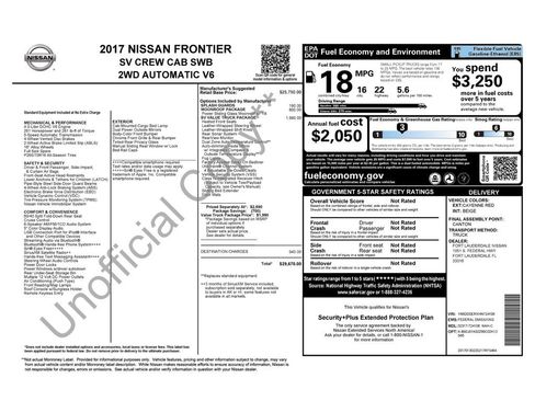 Certified 2017 Nissan Frontier SV w/ SV Value Truck Package image 37