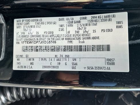 Used 2018 Ford F150 XLT w/ Equipment Group 302A Luxury AWD/4WD image 30