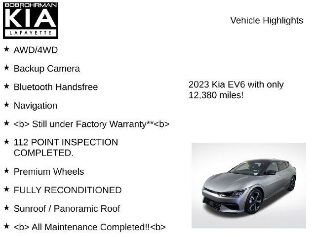 Used 2023 Kia EV6 GT-Line w/ GT-Line White Seat Package AWD/4WD image 7