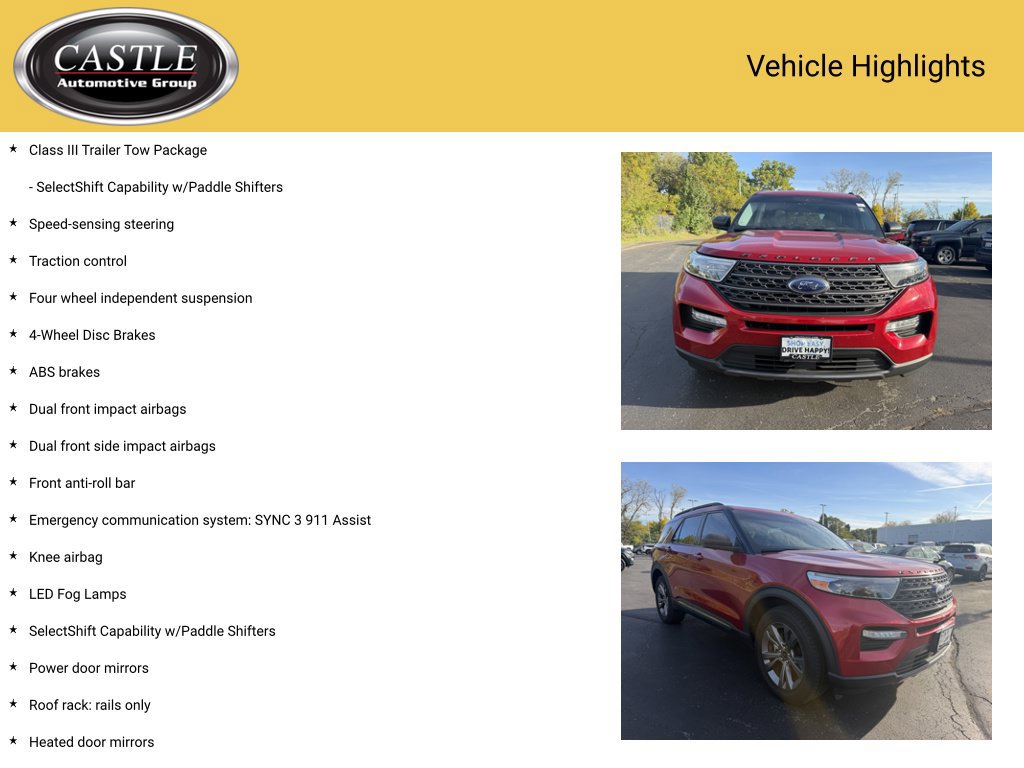 Used 2021 Ford Explorer XLT w/ Equipment Group 202A AWD/4WD image 4