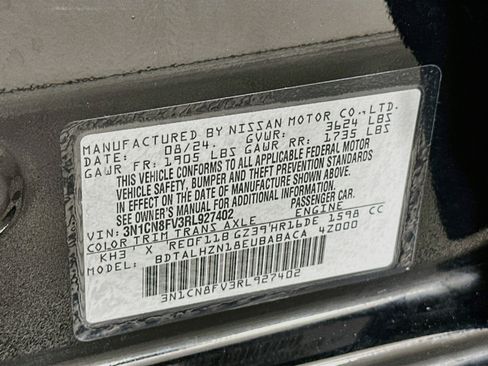 Used 2024 Nissan Versa SR w/ Trunk Package FWD image 12