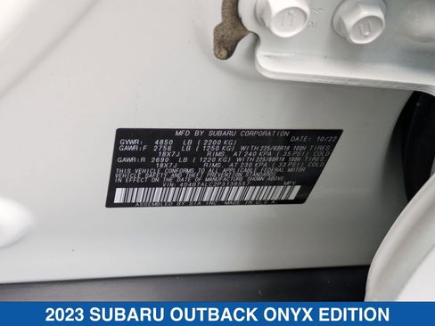 Certified 2023 Subaru Outback Onyx Edition image 39