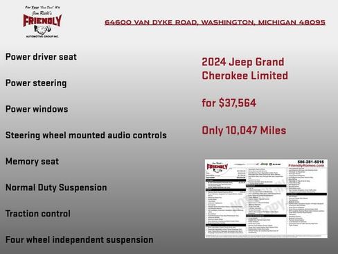 Used 2024 Jeep Grand Cherokee Limited w/ Black Appearance Package image 5