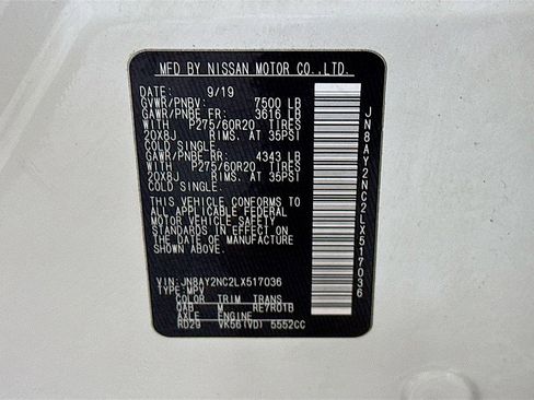 Used 2020 Nissan Armada SL w/ Premium Package image 35