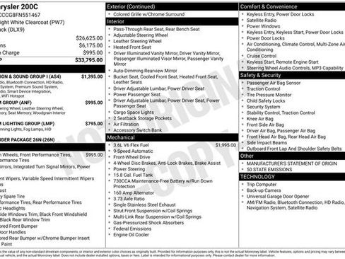 Used 2015 Chrysler 200 C w/ Navigation & Sound Group I image 26