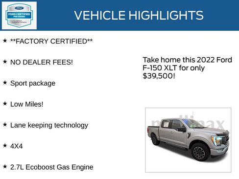 Used 2022 Ford F150 XLT w/ Equipment Group 302A High image 13