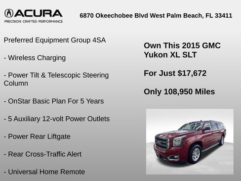 Used 2015 GMC Yukon XL SLT AWD/4WD image 12