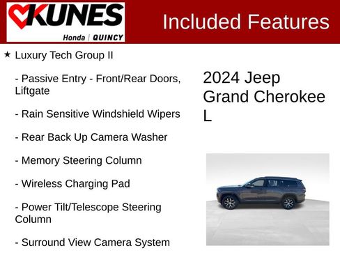Used 2024 Jeep Grand Cherokee L Limited w/ Luxury Tech Group II image 3