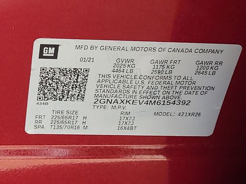 Certified 2021 Chevrolet Equinox LT image 35