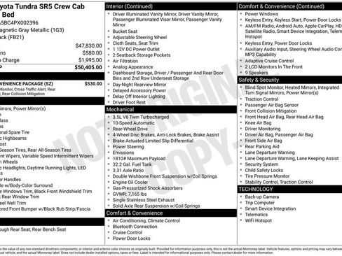 Used 2023 Toyota Tundra SR5 w/ SR5 Convenience Package RWD image 3