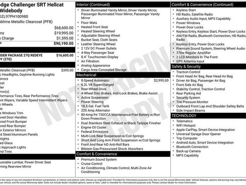 Used 2023 Dodge Challenger SRT Hellcat Redeye RWD image 28