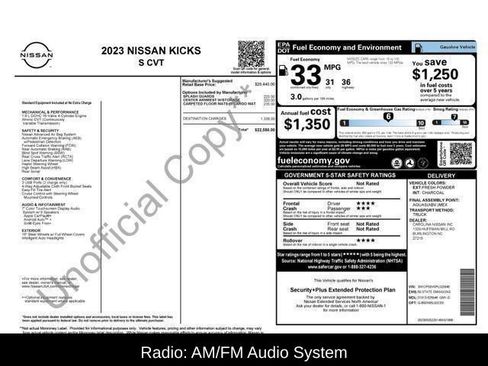 Used 2023 Nissan Kicks S FWD image 2