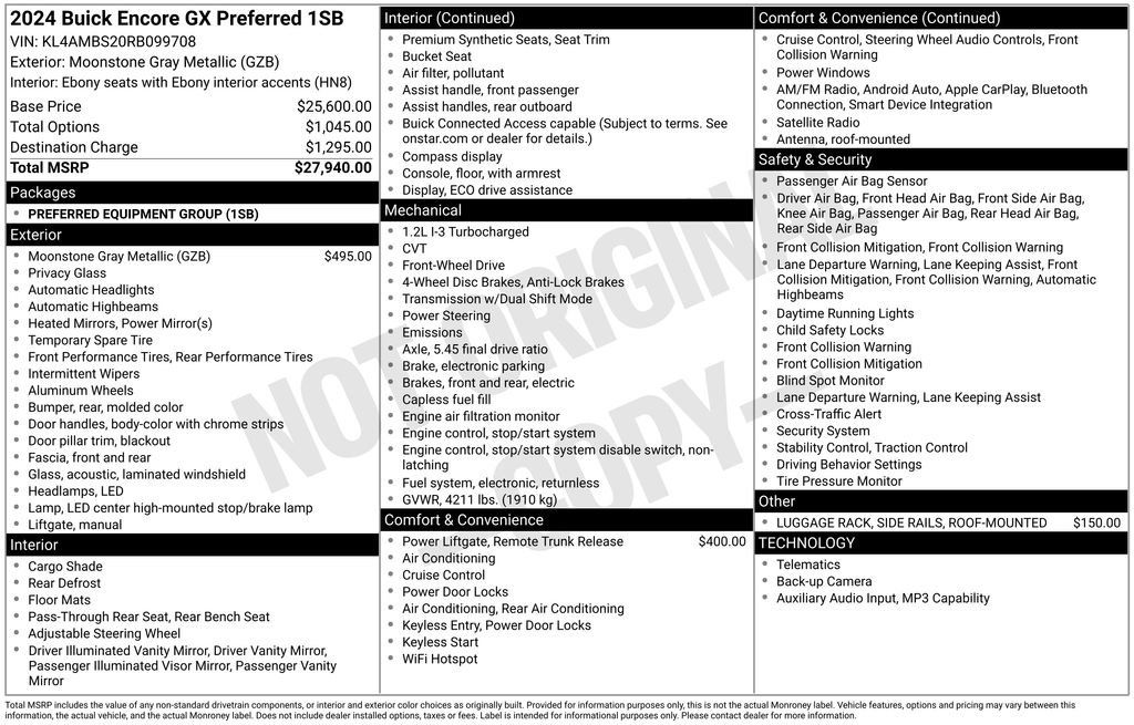 Used 2024 Buick Encore GX Preferred FWD image 5