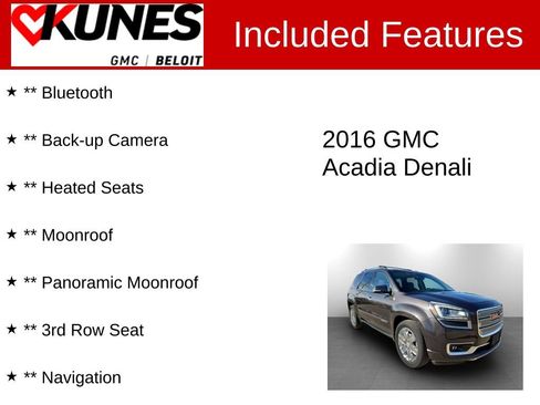 Used 2016 GMC Acadia Denali image 2