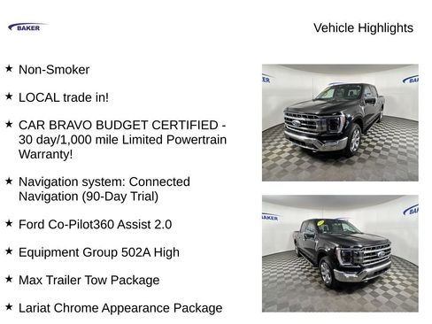 Used 2021 Ford F150 Lariat w/ Equipment Group 502A High image 4