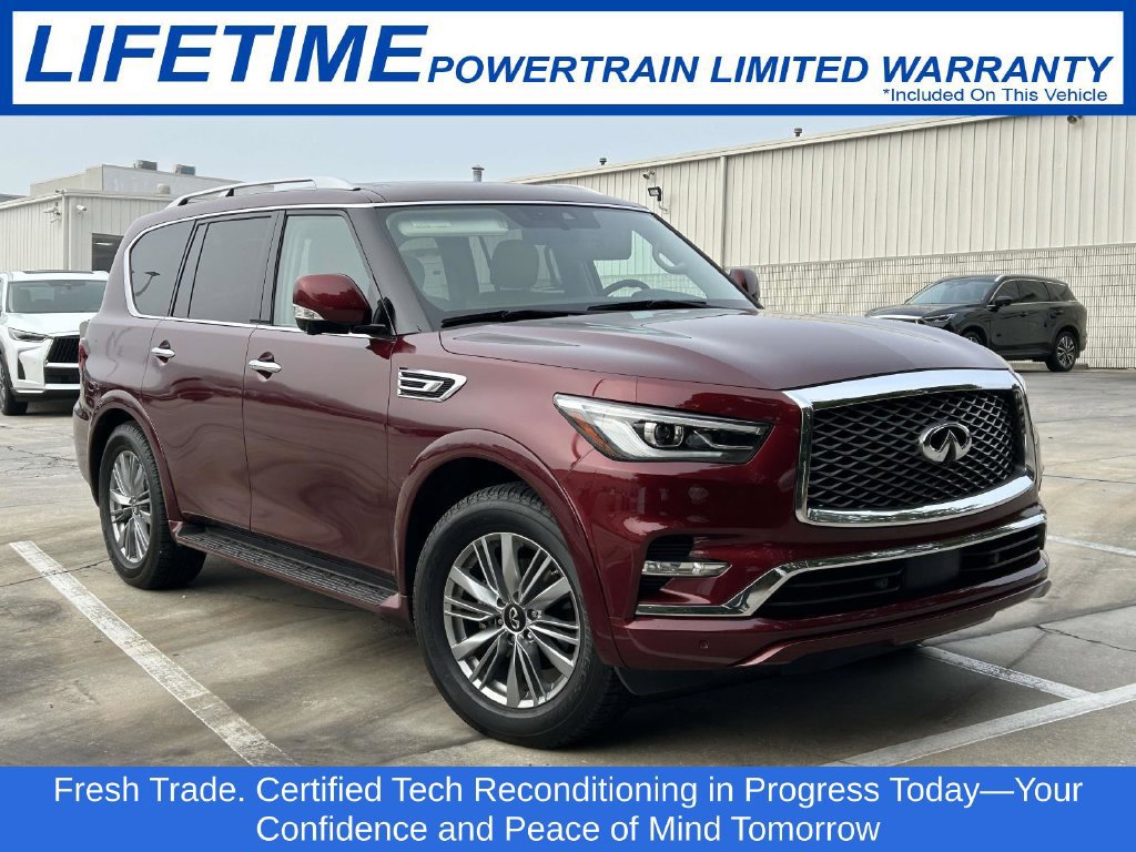 Used 2021 INFINITI QX80 Luxe w/ Cargo Package RWD image 1