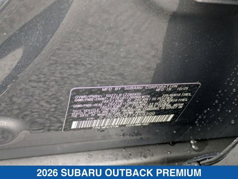 Certified 2026 Subaru Outback Premium image 29