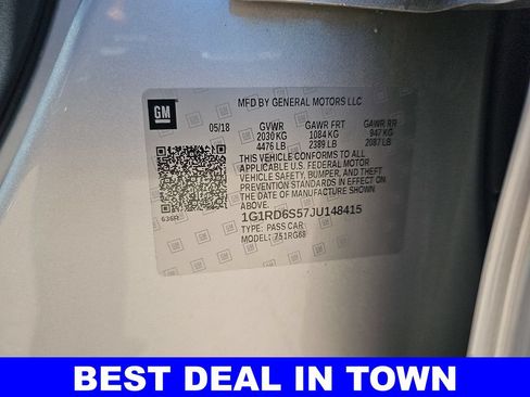 Used 2018 Chevrolet Volt Premier w/ Driver Confidence Package FWD image 41