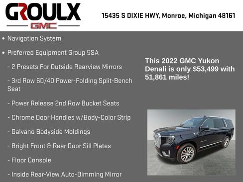 Used 2022 GMC Yukon Denali AWD/4WD image 8